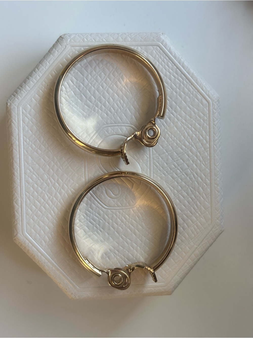 Vintage “Monet” gold toned hoop clip on earrings